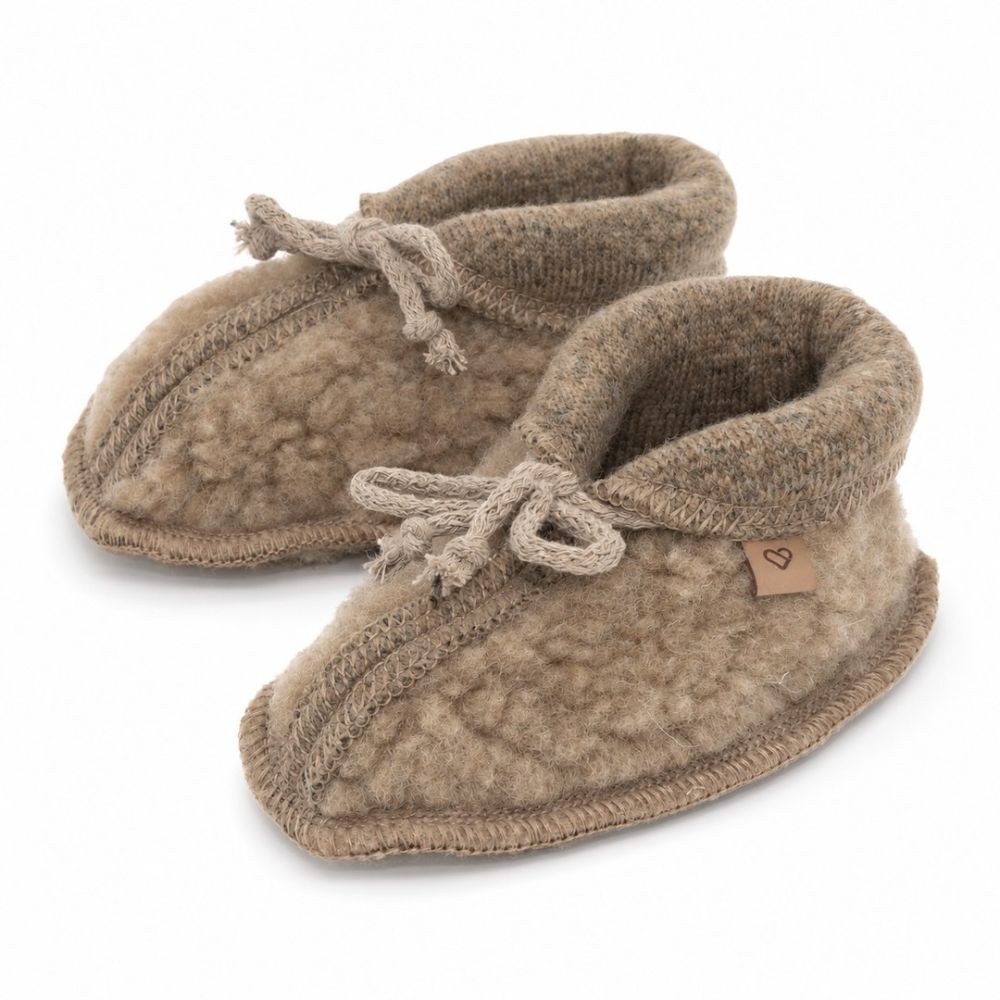 Buciki dziecięce wełniane Nevada 6-12m brown