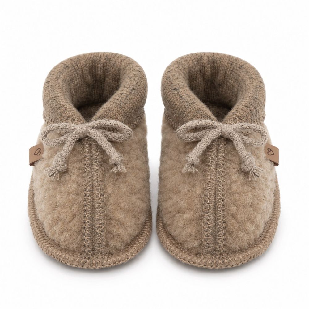 Buciki dziecięce wełniane Nevada 6-12m brown