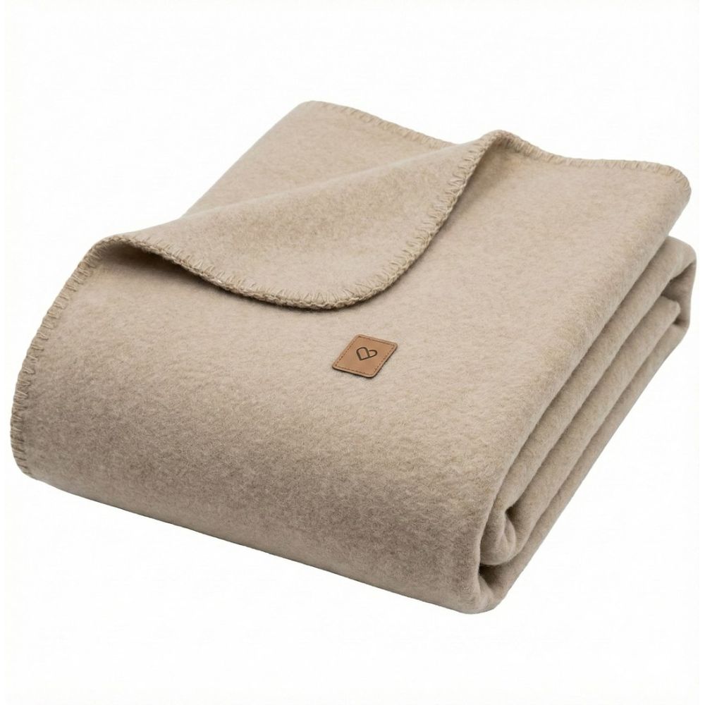 Cotton blanket Oslo 150x200 beige