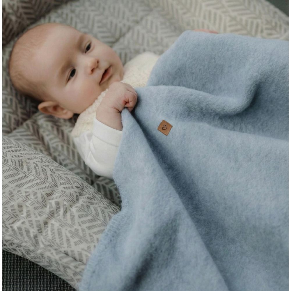 Cotton blanket Oslo 150x200cm baby blue