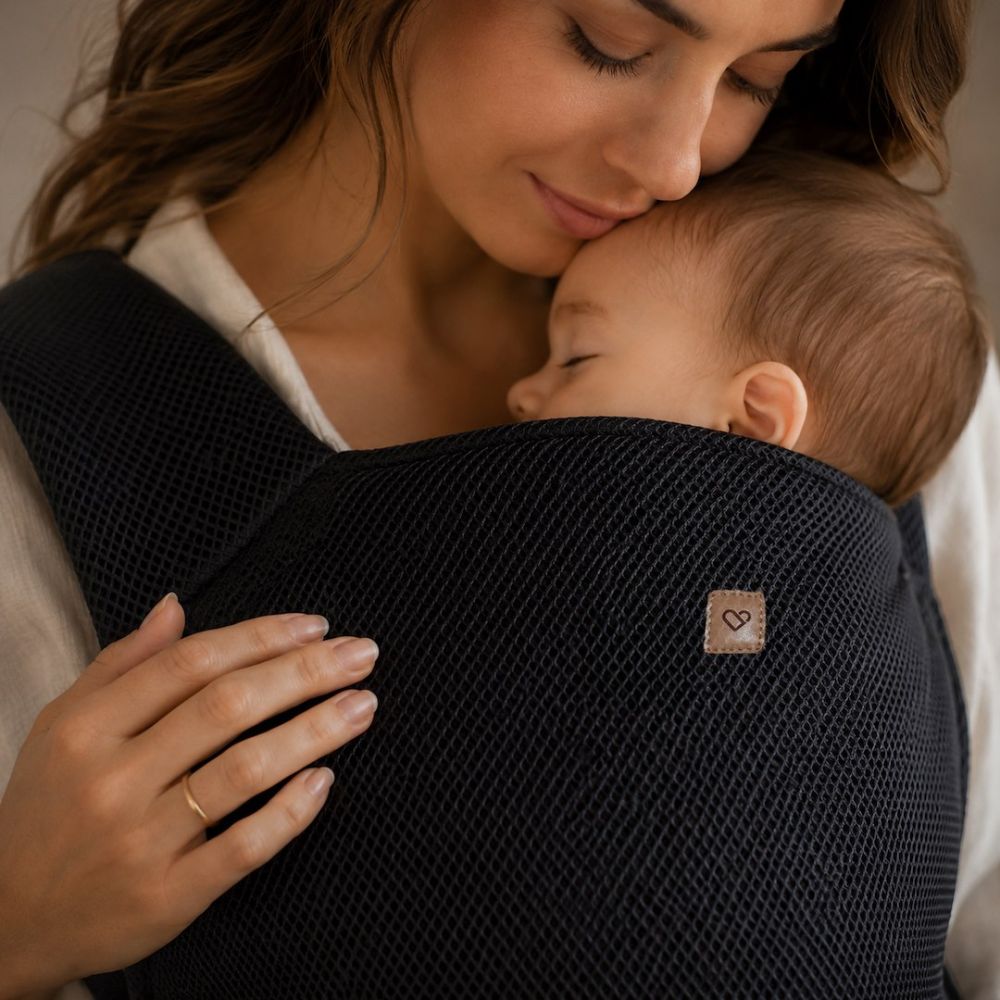 Kūdikių nešioklė BabyFlow Air, juoda