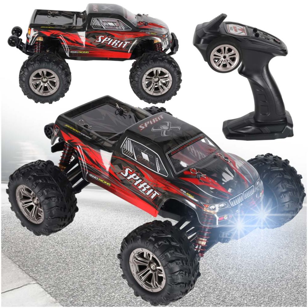RC automobilis Q901 bešepetėlinis 1:16 2.4G 4CH 52km/h raudonas
