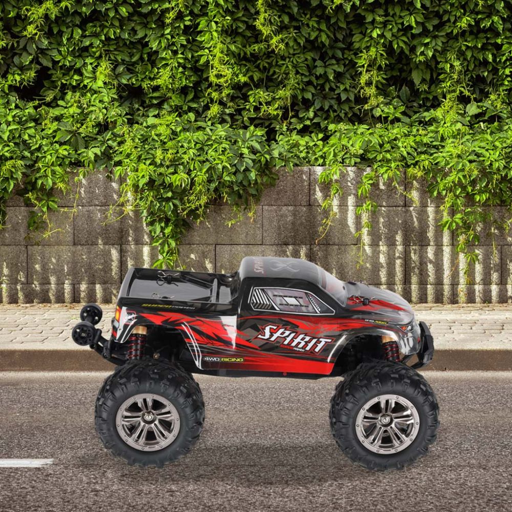 RC automobilis Q901 bešepetėlinis 1:16 2.4G 4CH 52km/h raudonas
