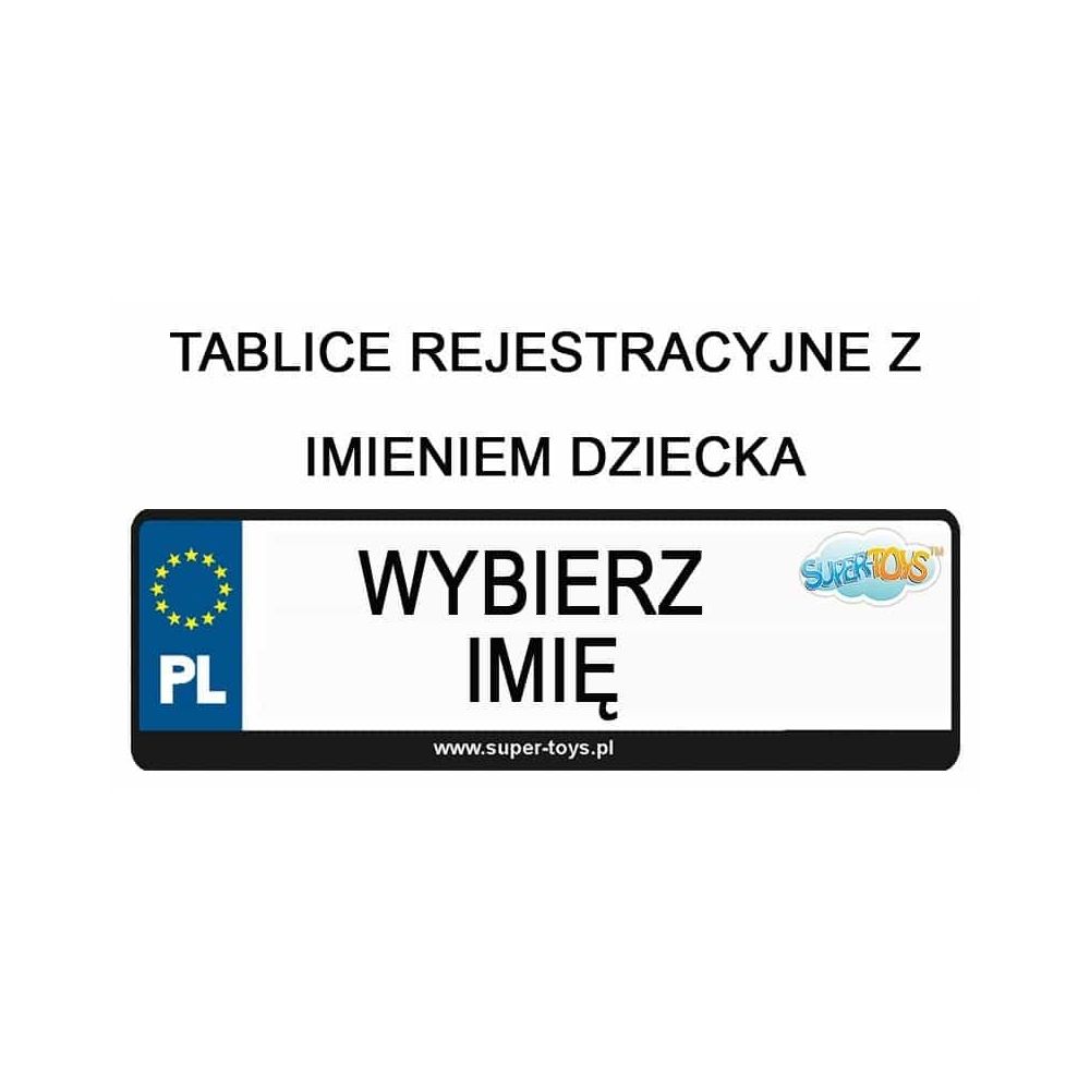 TABLICA REJESTRACYJNA DO POJAZDU - NAKLEJKA