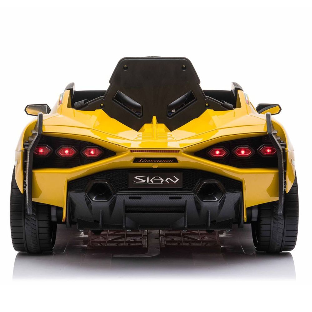 ORIGINALUS „LAMBORGHINI SIAN“, MINKŠTI RATAI, MINKŠTA SĖDYNĖ, SUPIMO FUNKCIJA – VISOS PAPILDOMOS FUNKCIJOS /QLS6388