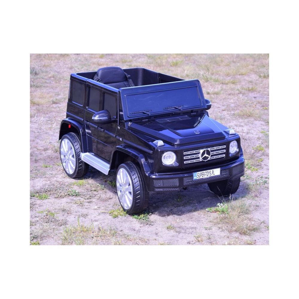 „MERCEDES G500“ SU AKUMULIATORIUMI – MINKŠTI „EVA“ RATAI, MINKŠTA SĖDYNĖ SU VISOMIS PAPILDOMOMIS FUNKCIJOMIS / JJ2077