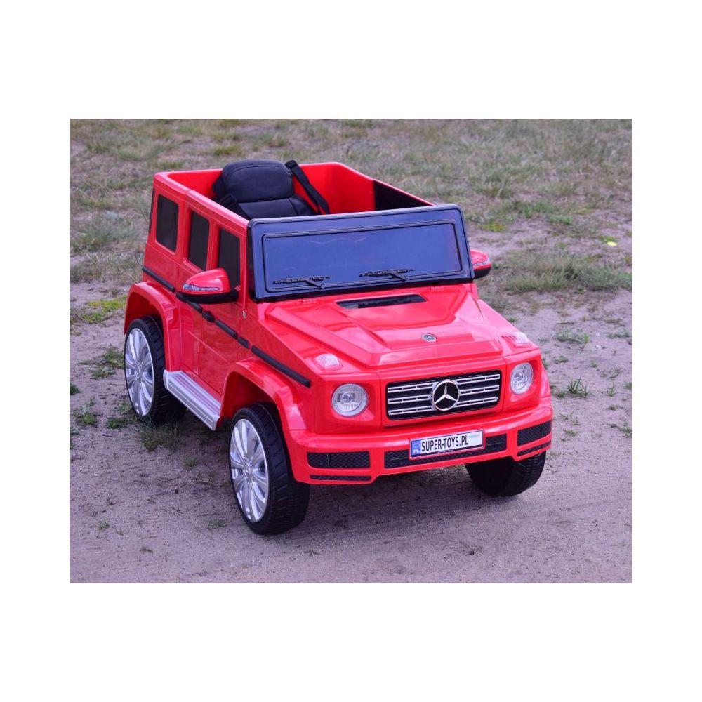„MERCEDES G500“ SU AKUMULIATORIUMI, MINKŠTOS EVA RATAI, MINKŠTA SĖDYNĖ, LAKUOTAS, VISOS PAPILDOMOS FUNKCIJOS / JJ2077