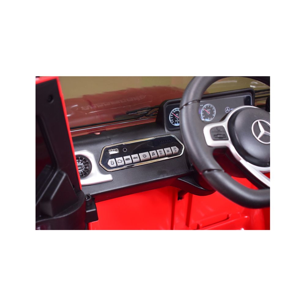 „MERCEDES G500“ SU AKUMULIATORIUMI, MINKŠTOS EVA RATAI, MINKŠTA SĖDYNĖ, LAKUOTAS, VISOS PAPILDOMOS FUNKCIJOS / JJ2077