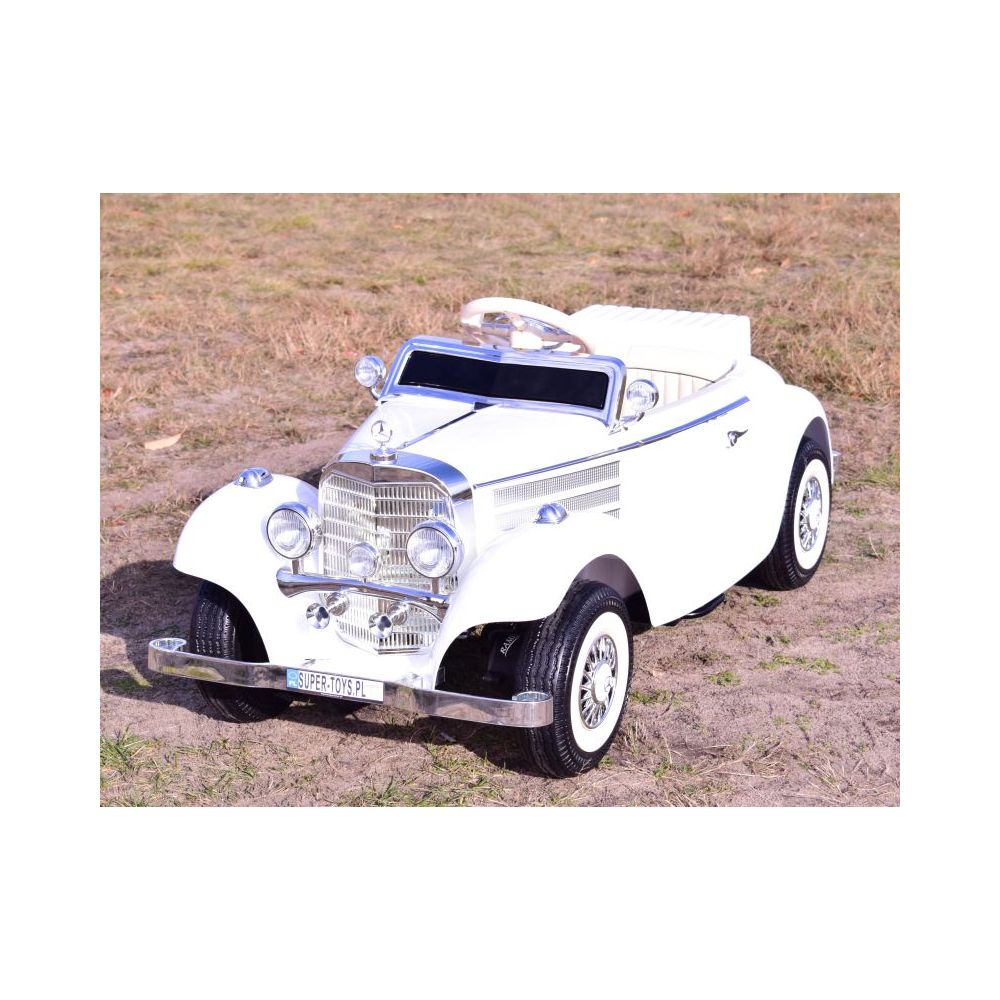 „MERCEDES“ RETRO TIPAS 540K VAIKAMS IR TĖVAMS, MINKŠTI EVA RATAI, MINKŠTA SĖDYNĖ, VISOS PASIRINKTYS/A200