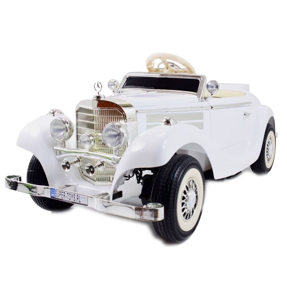 „MERCEDES“ RETRO TIPAS 540K VAIKAMS IR TĖVAMS, MINKŠTI EVA RATAI, MINKŠTA SĖDYNĖ, VISOS PASIRINKTYS/A200
