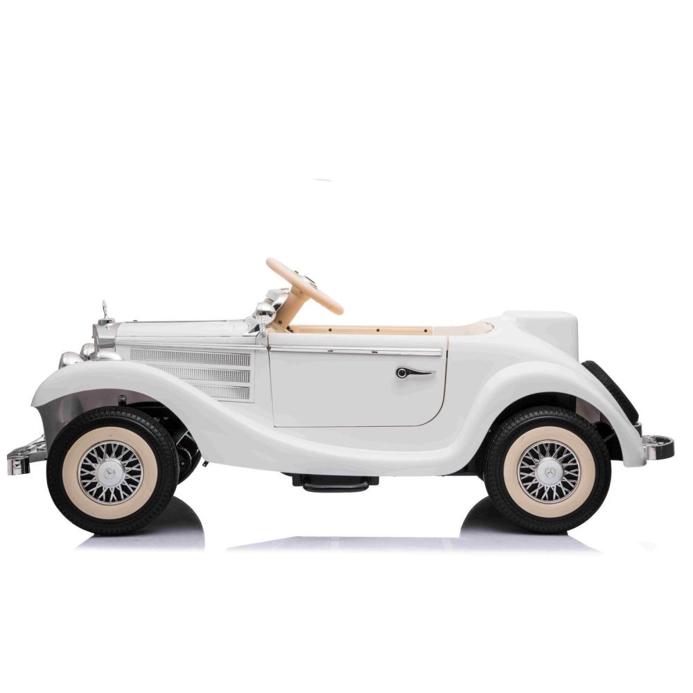 „MERCEDES“ RETRO TIPAS 540K VAIKAMS IR TĖVAMS, MINKŠTI EVA RATAI, MINKŠTA SĖDYNĖ, VISOS PASIRINKTYS/A200
