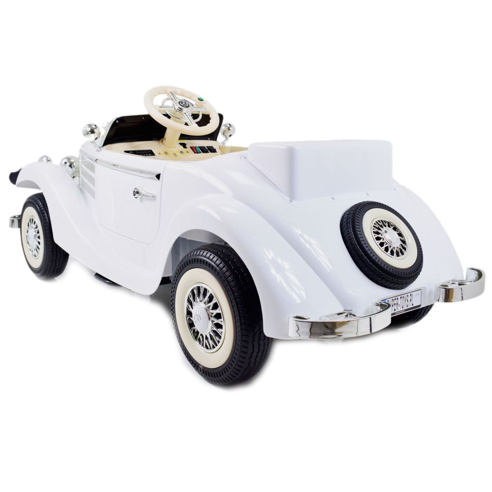 „MERCEDES“ RETRO TIPAS 540K VAIKAMS IR TĖVAMS, MINKŠTI EVA RATAI, MINKŠTA SĖDYNĖ, VISOS PASIRINKTYS/A200