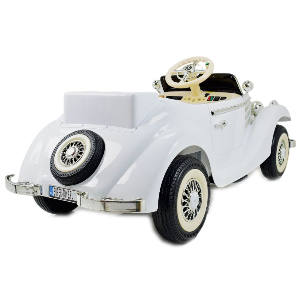 „MERCEDES“ RETRO TIPAS 540K VAIKAMS IR TĖVAMS, MINKŠTI EVA RATAI, MINKŠTA SĖDYNĖ, VISOS PASIRINKTYS/A200