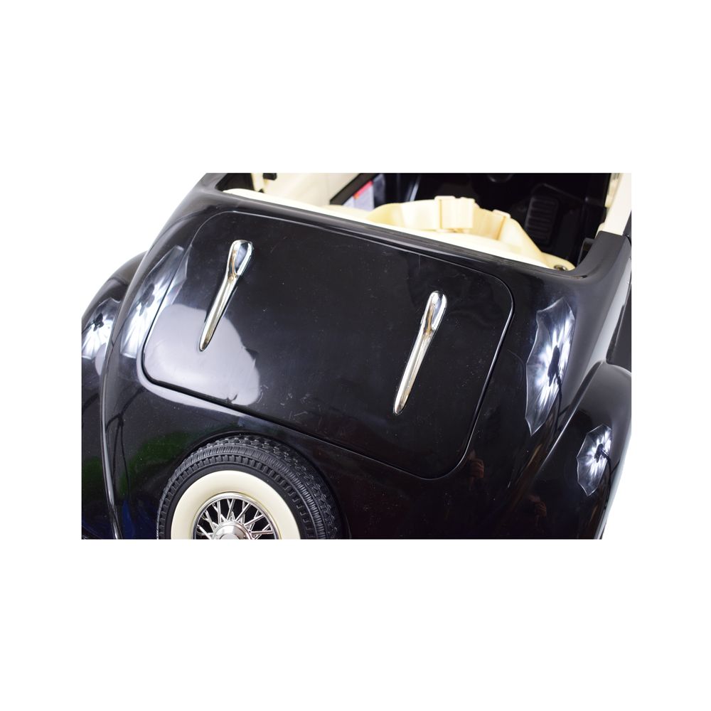 „MERCEDES“ RETRO TIPAS 540K VAIKAMS IR TĖVAMS, MINKŠTI EVA RATAI, MINKŠTA SĖDYNĖ, VISOS FUNKCIJOS / A200