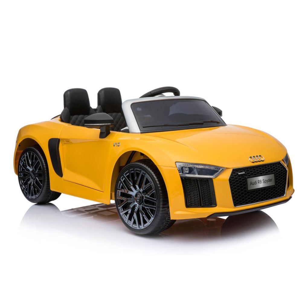 ORIGINALUS „AUDI R8“ – MINKŠTI RATAI, MINKŠTA SĖDYNĖ, GALIINGAS/R8