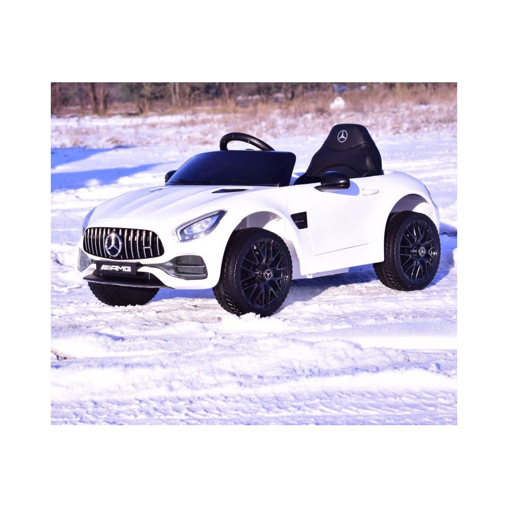 MERCEDES NA AKUMULATOR AMG GT, MIĘKKIE KOŁA EVA, MIĘKKIE SIEDZENIE/HL2588