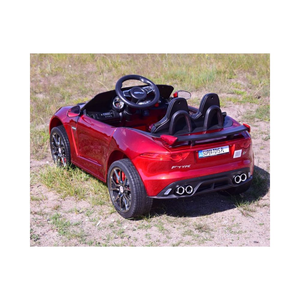 AUTO NA AKUMULATOR JAGUAR F TYPE, MIĘKKIE KOŁA, MIĘKKIE SIEDZENIE, SUPER JAKOSĆ - LAKIER/QLS5388