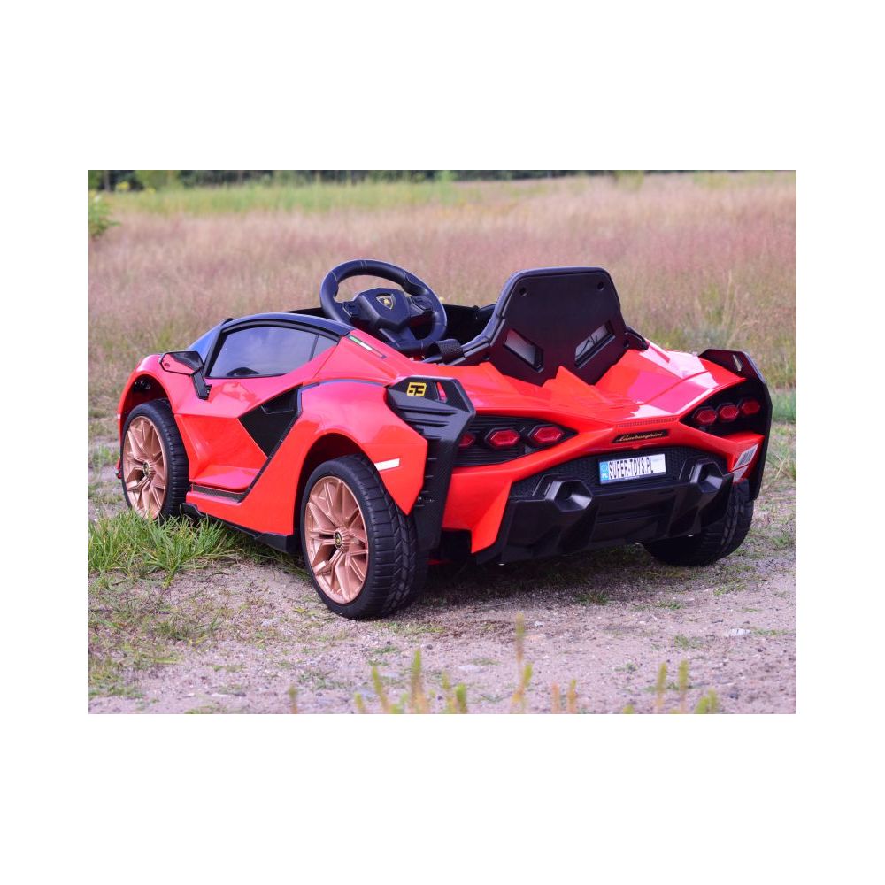 ORYGINALNE LAMBORGHINI SIAN, MIĘKKIE KOŁA, MIĘKKIE SIEDZENIE, FUNKCJA BUJANIA - FULL OPCJA /QLS6388