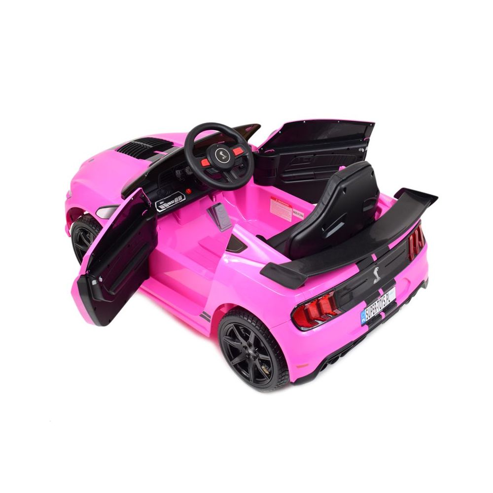 FORD MUSTANG SHELBY GT500 NA AKUMULATOR, MIĘKKIE KOŁA, MIĘKKIE SIEDZENIE/CH9969
