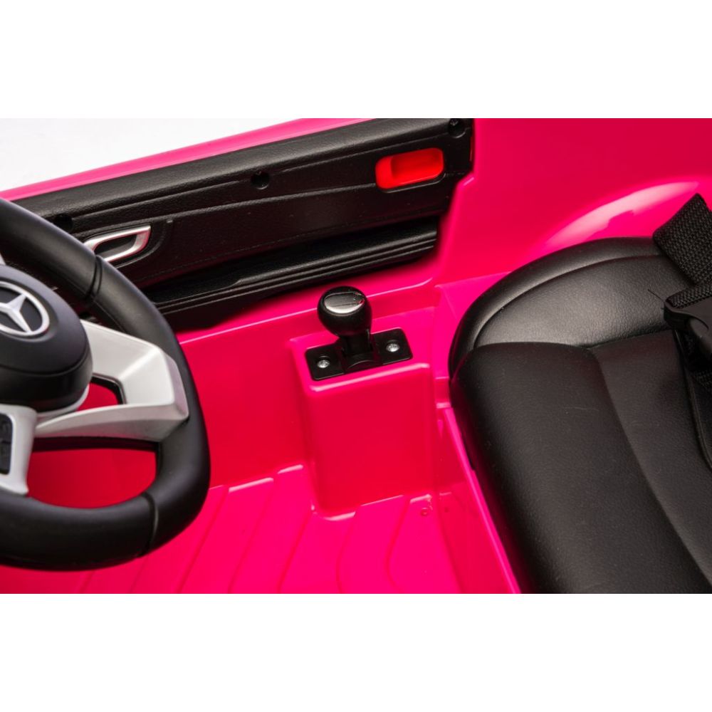 Mercedes SL500 Auto na akumulator dla dzieci Koła EVA Skóra Różowy