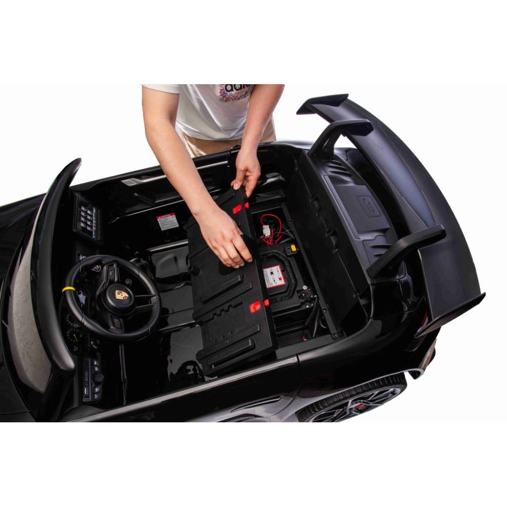 Milžiniškas „Porsche 911 GT3“ su 560 W, 24 V akumuliatoriumi, tyliais „MUTE“ varikliais, dažais / DK-P911