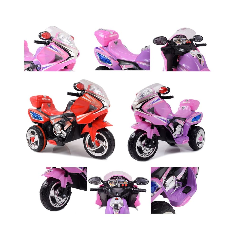 MOTOR ŚCIGACZ SUPERSTAR NEW DESIGN, DŹWIĘKI, ŚWIATŁA/WXE358D