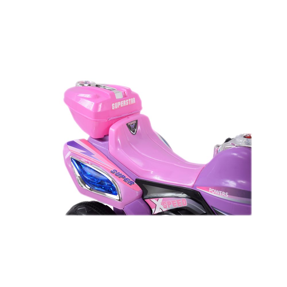 MOTOR ŚCIGACZ SUPERSTAR NEW DESIGN, DŹWIĘKI, ŚWIATŁA/WXE358D