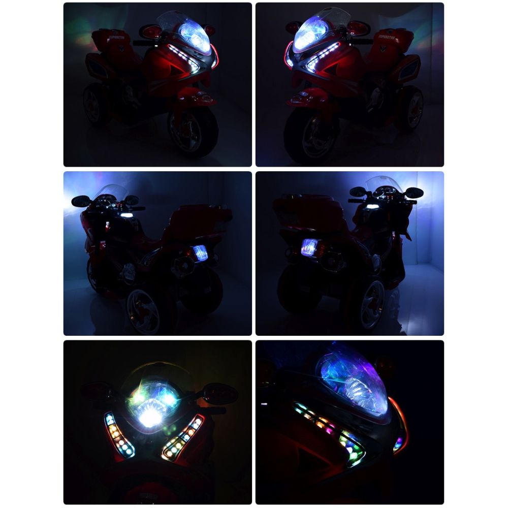 MOTORAS LENKTYNIŲ MOTOCIKLAS „SUPERSTAR“ – NAUJAS DIZAINAS, GARSO EFEKTAI, ŠVIESOS / WXE358D