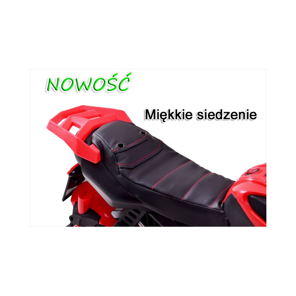 MOTOR ŚCIGACZ POWER 158 - PIERWSZY MOTOREK DLA DZIECKA, MIĘKKIE SIEDZENIE, MIĘKKIE KOŁA EVA/LQ158