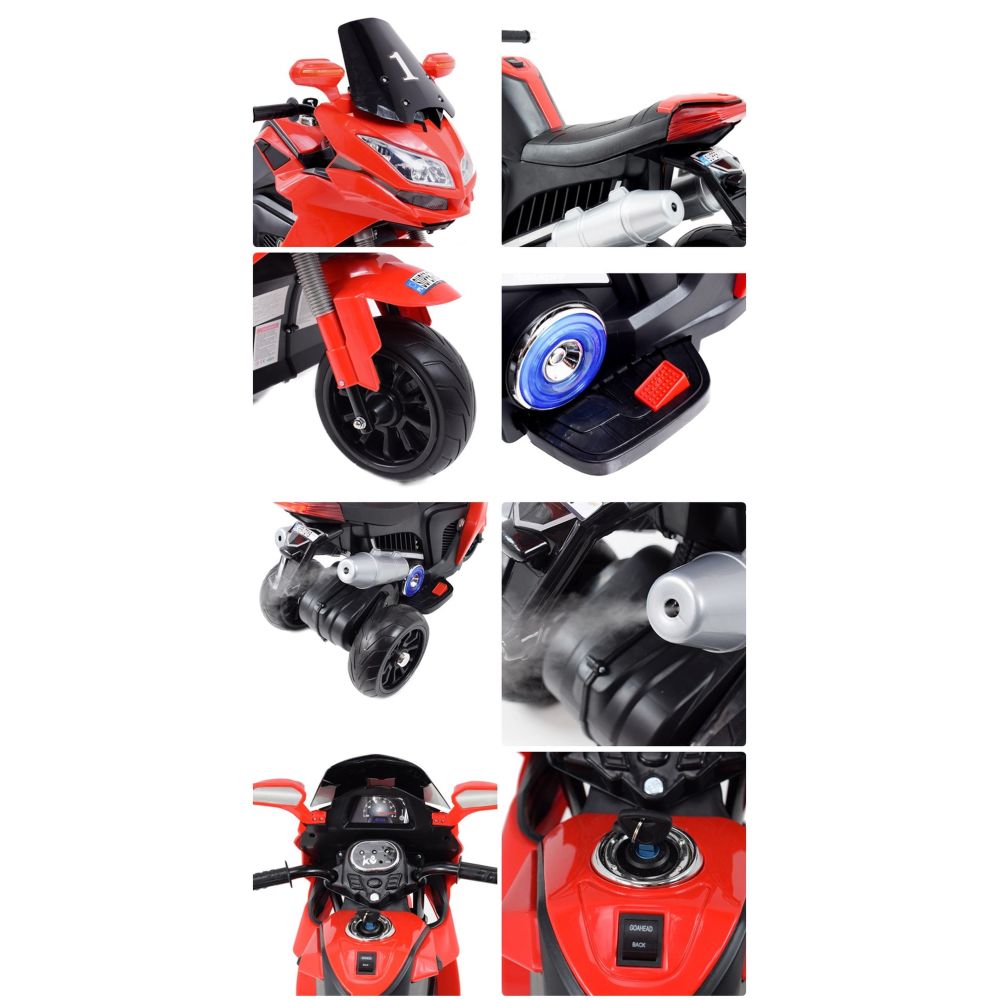 DIDELIS MOTOCIKLAS SU IŠMETIMO GARSO SIMULIACIJA, MINKŠTI RATAI STRONG 2 EXCLUSIVE/6288A