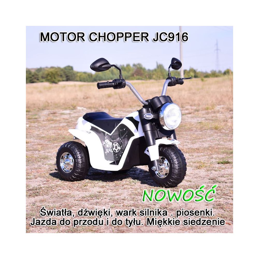 MOTOR CHOPPER – PIRMASIS VAIKO MOTOCIKLAS, MINKŠTA SĖDYNĖ/JC916
