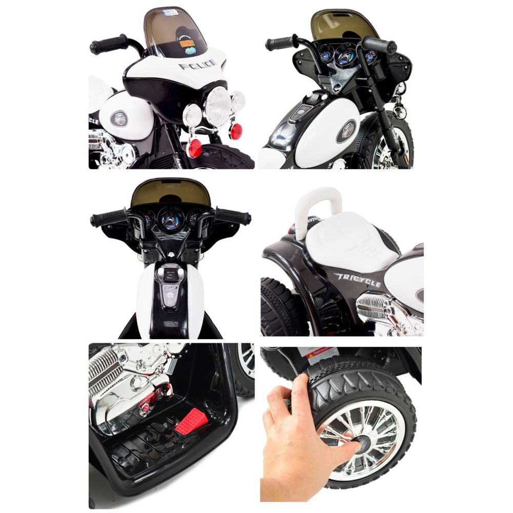 MOTOR POLICYJNY - PIERWSZY MOTOREK DLA DZIECKA, 3 KOŁOWY/JT568