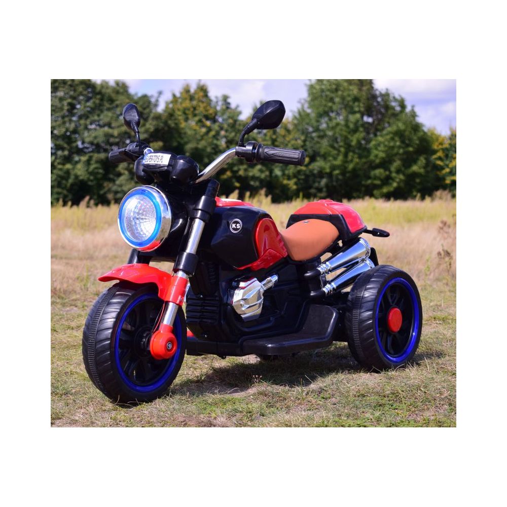 MOTOR 3 KOŁOWY KS - 2 SILNIKI, ŚWIECĄCE KOŁA, MIĘKKIE SIEDZENIE, GAZ W MANETCE/5189