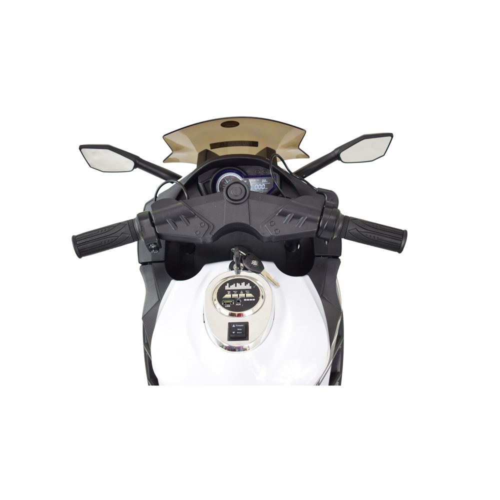 MEGA MOTOR ŚCIGACZ STRONG 2 EXCLUSIVE, ŚWIECĄCE KOŁA, GAZ W MANETCE, HAMULEC/DLS07