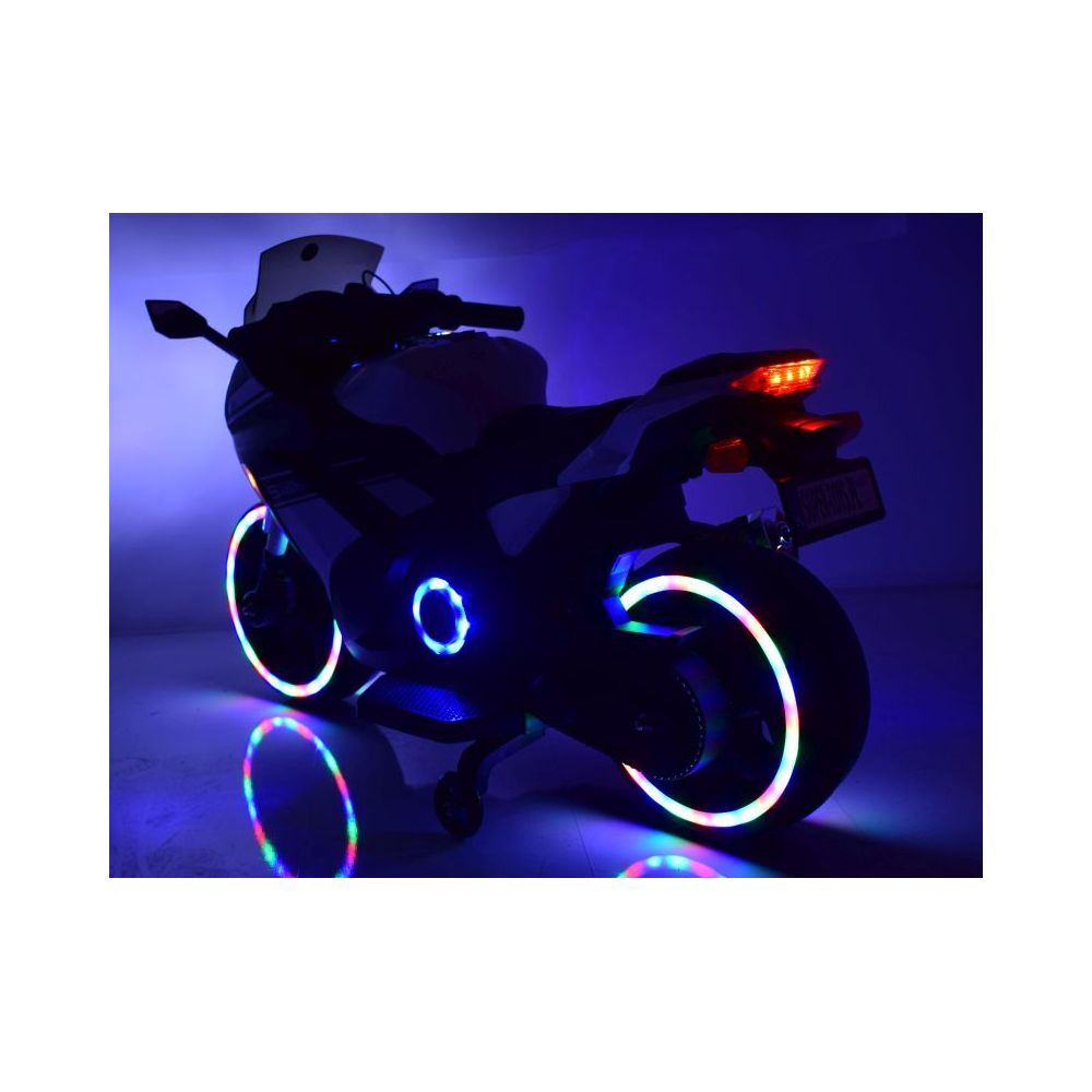 MEGA MOTOR LENKTYNIŲ MOTOCIKLAS STRONG 2 EXCLUSIVE, ŠVIESANČIOS RATAI, AKCELERATORIUS ANT RANKENĖLĖS, STABDYS/DLS07