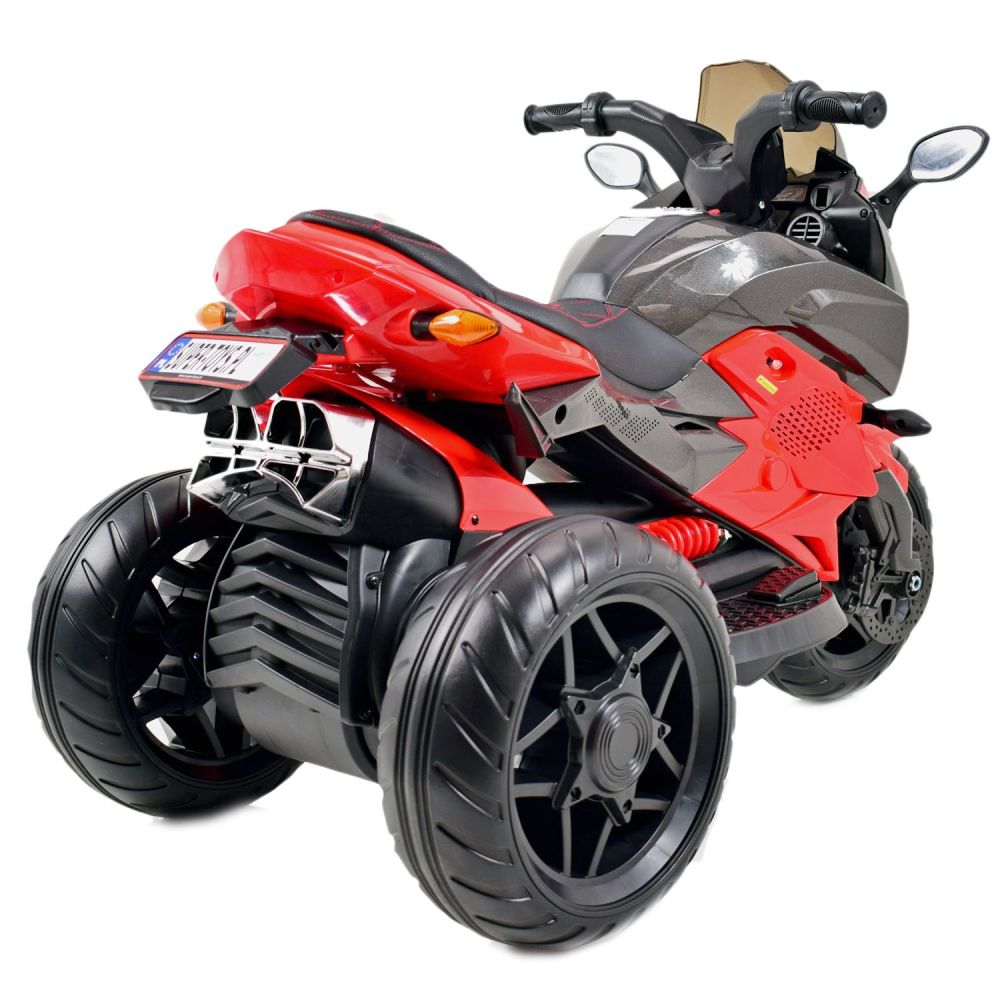 MEGA MOTOR 3 KOŁOWY - MIĘKKIE KOŁA EVA, MIĘKKIE PIKOWANE SIEDZENIE/HS-5188