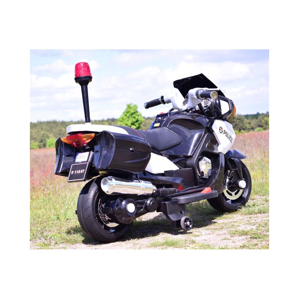 NAJWIĘKSZY SUPER SZYBKI MOTOR ŚCIGACZ POLICYJNY 118, MIĘKKIE KOŁA, MIĘKKIE SIEDZENIE, GAZ W RĄCZCE, HAMULEC /HZB118