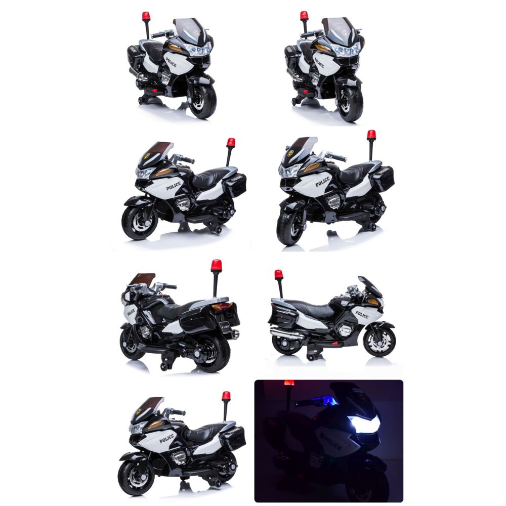 NAJWIĘKSZY SUPER SZYBKI MOTOR ŚCIGACZ POLICYJNY 118, MIĘKKIE KOŁA, MIĘKKIE SIEDZENIE, GAZ W RĄCZCE, HAMULEC /HZB118