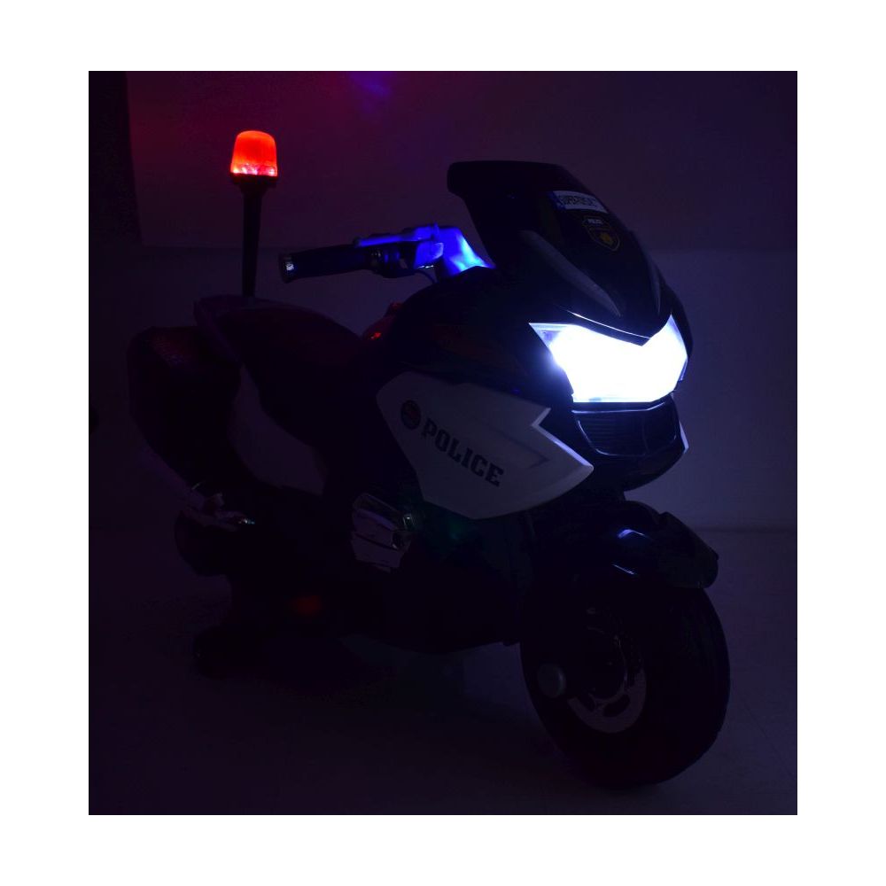 NAJWIĘKSZY SUPER SZYBKI MOTOR ŚCIGACZ POLICYJNY 118, MIĘKKIE KOŁA, MIĘKKIE SIEDZENIE, GAZ W RĄCZCE, HAMULEC /HZB118