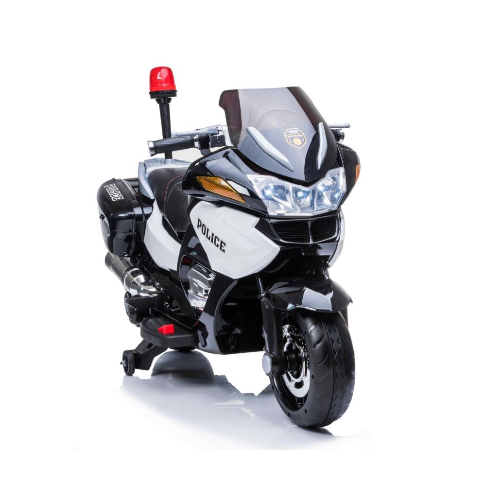 DIDŽIAUSIAS SUPER GREITAS MOTOCIKLAS – POLICIJOS LENKTYNINIS MOTOCIKLAS 118, MINKŠTI RATAI, MINKŠTA SĖDYNĖ, AKCELERATORIUS RANKE