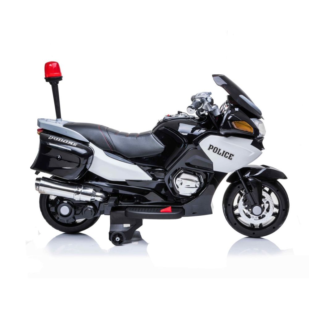 DIDŽIAUSIAS SUPER GREITAS MOTOCIKLAS – POLICIJOS LENKTYNINIS MOTOCIKLAS 118, MINKŠTI RATAI, MINKŠTA SĖDYNĖ, AKCELERATORIUS RANKE