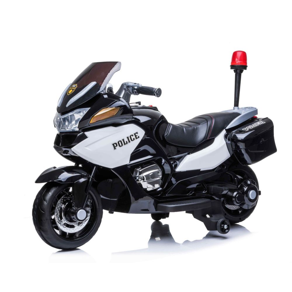 DIDŽIAUSIAS SUPER GREITAS MOTOCIKLAS – POLICIJOS LENKTYNINIS MOTOCIKLAS 118, MINKŠTI RATAI, MINKŠTA SĖDYNĖ, AKCELERATORIUS RANKE