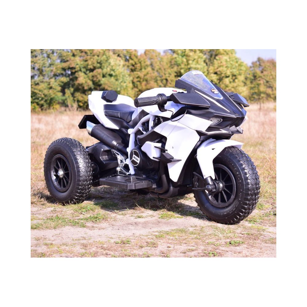 SUPER ŚCIGACZ 12 V, NOWOCZESNA BRYŁA, ŚWIECĄCE KOŁA, GAZ W MANETCE, DWA SILNIKI/MOTOR-H