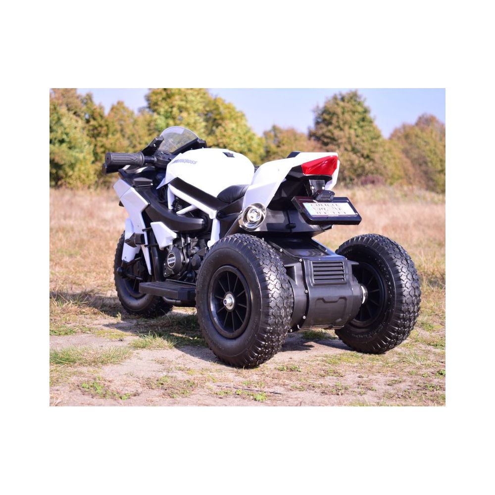 SUPER ŚCIGACZ 12 V, NOWOCZESNA BRYŁA, ŚWIECĄCE KOŁA, GAZ W MANETCE, DWA SILNIKI/MOTOR-H
