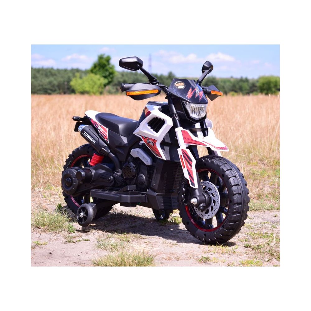 NAJNOWSZY PIERWSZY AKUMULATOROWY MOTOREK CROSSOWY TURBON, MIĘKKIE SIEDZENIE, GAZ W RĄCZCE, HAMULEC/DLS09-HAND
