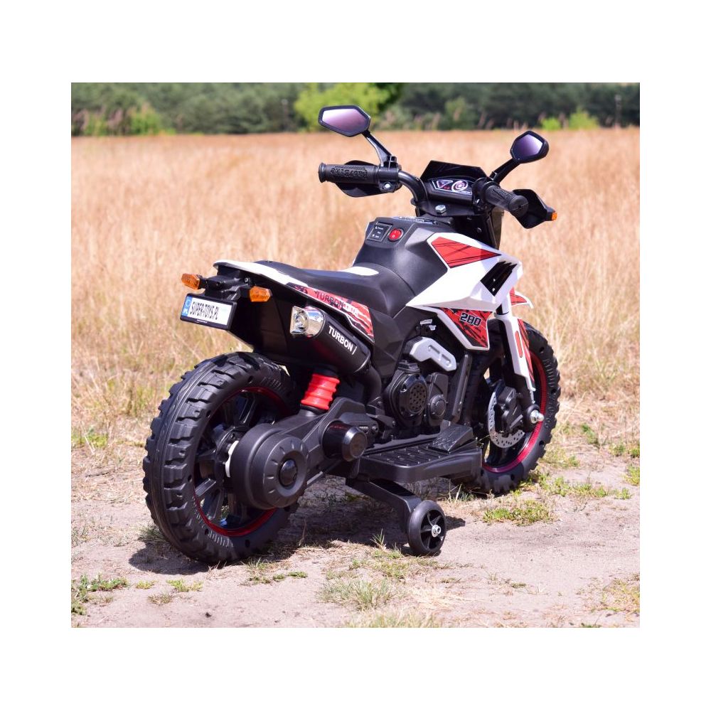 NAJNOWSZY PIERWSZY AKUMULATOROWY MOTOREK CROSSOWY TURBON, MIĘKKIE SIEDZENIE, GAZ W RĄCZCE, HAMULEC/DLS09-HAND