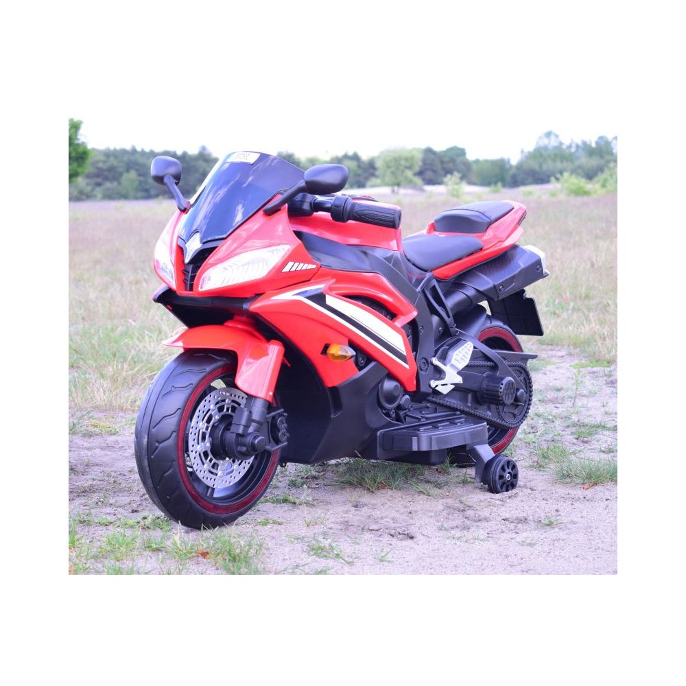 WIELKI MOTOR NA AKUMULATOR - GAZ W MANETCE, HAMULEC, ŚWIECĄCE KOŁA - SUPER JAKOSĆ/SD-R6