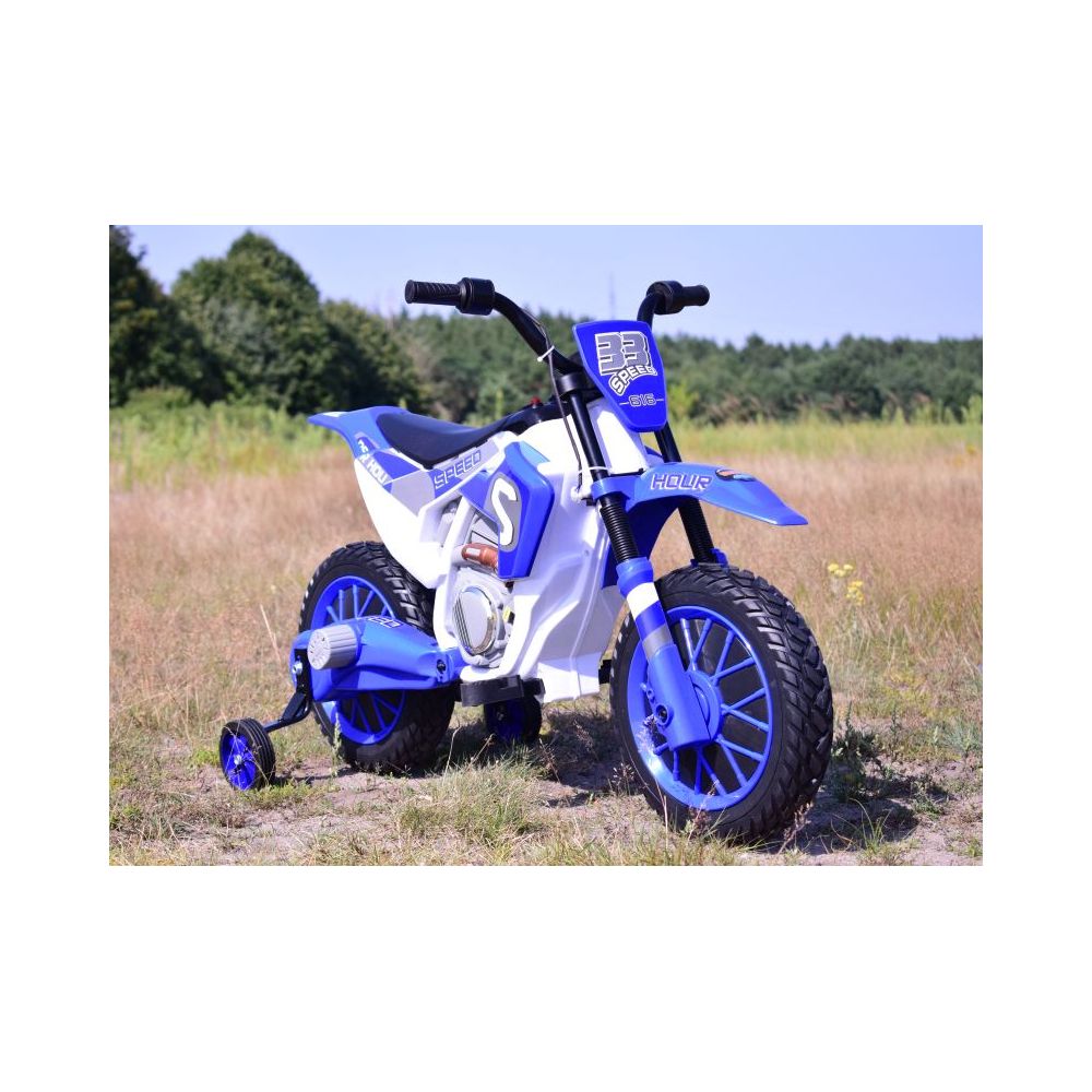 MEGA MOTOR ENDURO – MINKŠTI RATAI, AMORTIZATORIUS, 12 V, KOVERIS, AUKŠTOS KOKYBĖS / XMX616