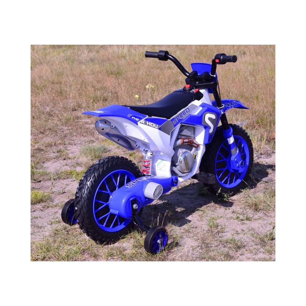 MEGA MOTOR ENDURO – MINKŠTI RATAI, AMORTIZATORIUS, 12 V, KOVERIS, AUKŠTOS KOKYBĖS / XMX616