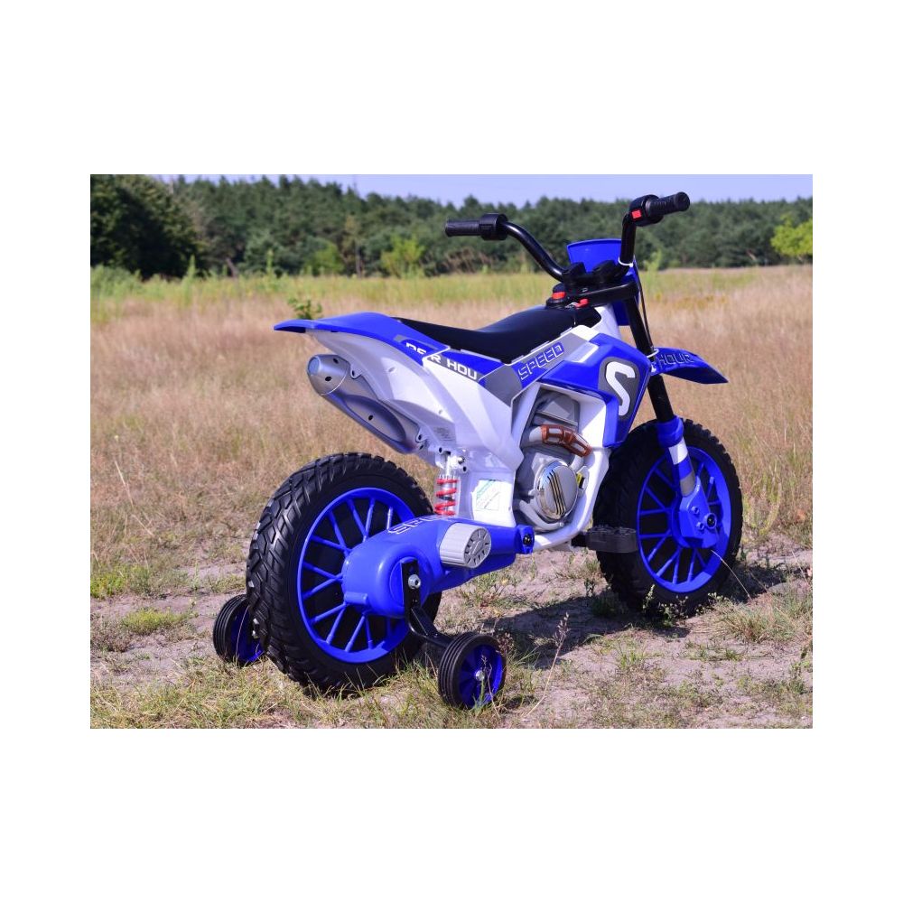 MEGA MOTOR ENDURO – MINKŠTI RATAI, AMORTIZATORIUS, 12 V, KOVERIS, AUKŠTOS KOKYBĖS / XMX616